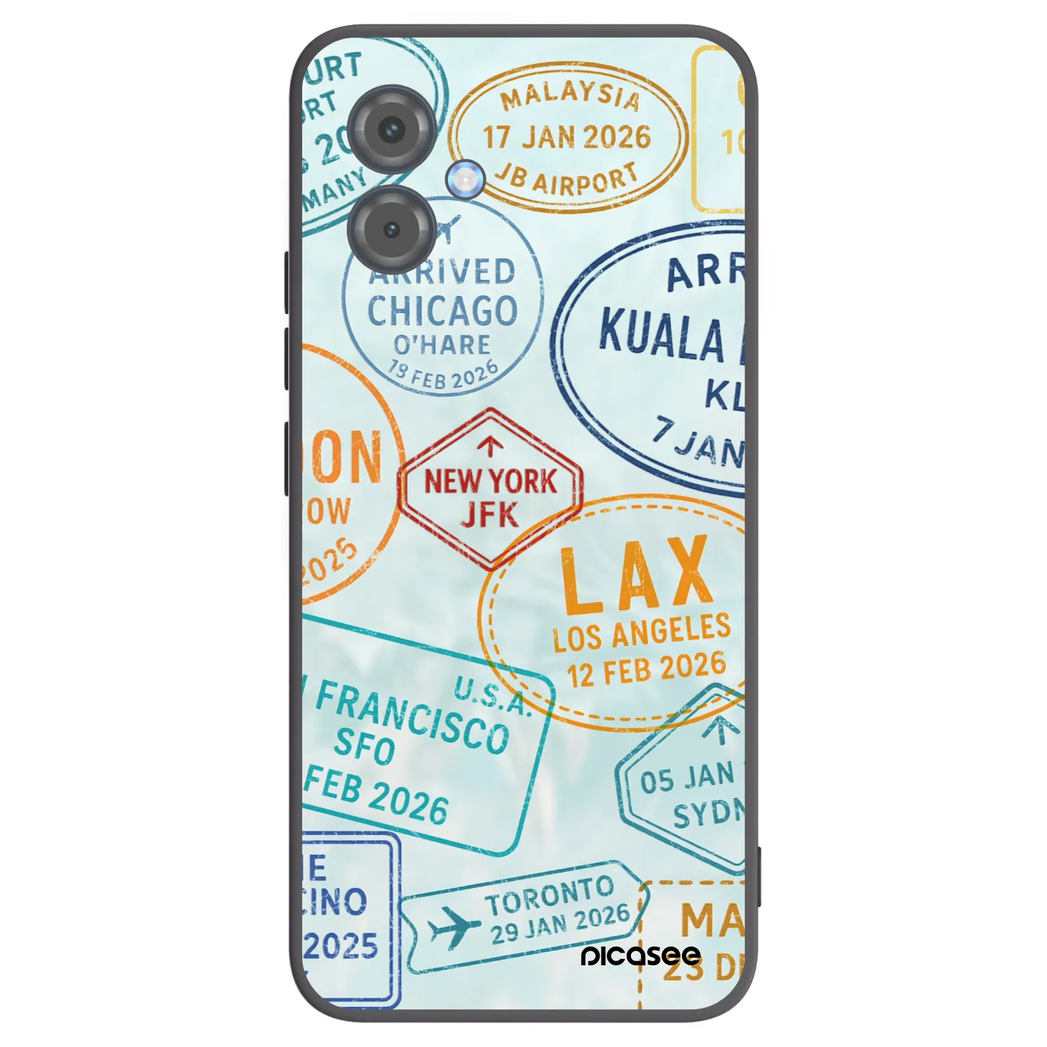 Picasee silikónový čierny obal pre Motorola Moto G14 - PASSPORT EDITION