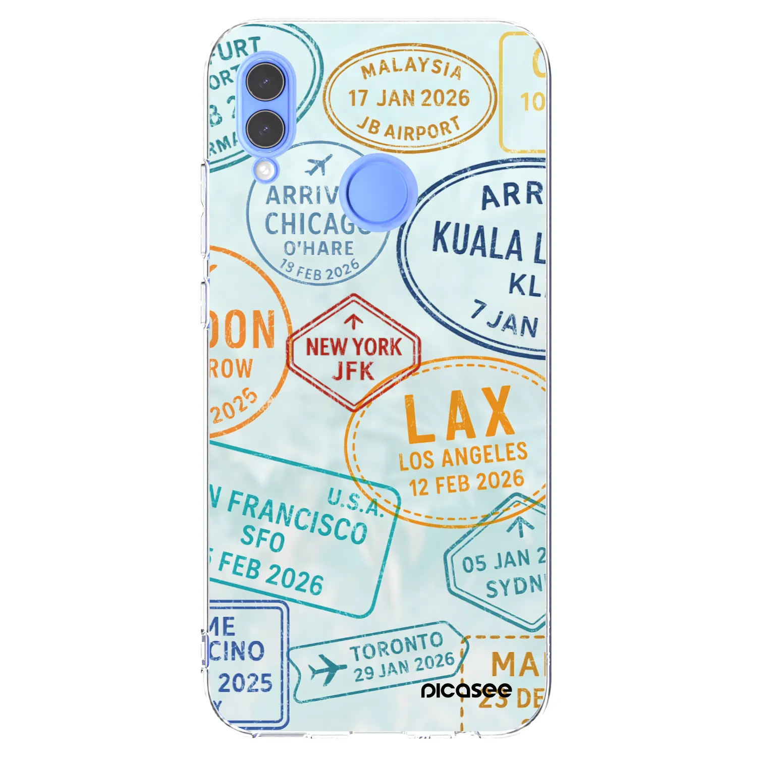 Silikónový prehľadný obal pre Huawei P Smart 2019 - PASSPORT EDITION