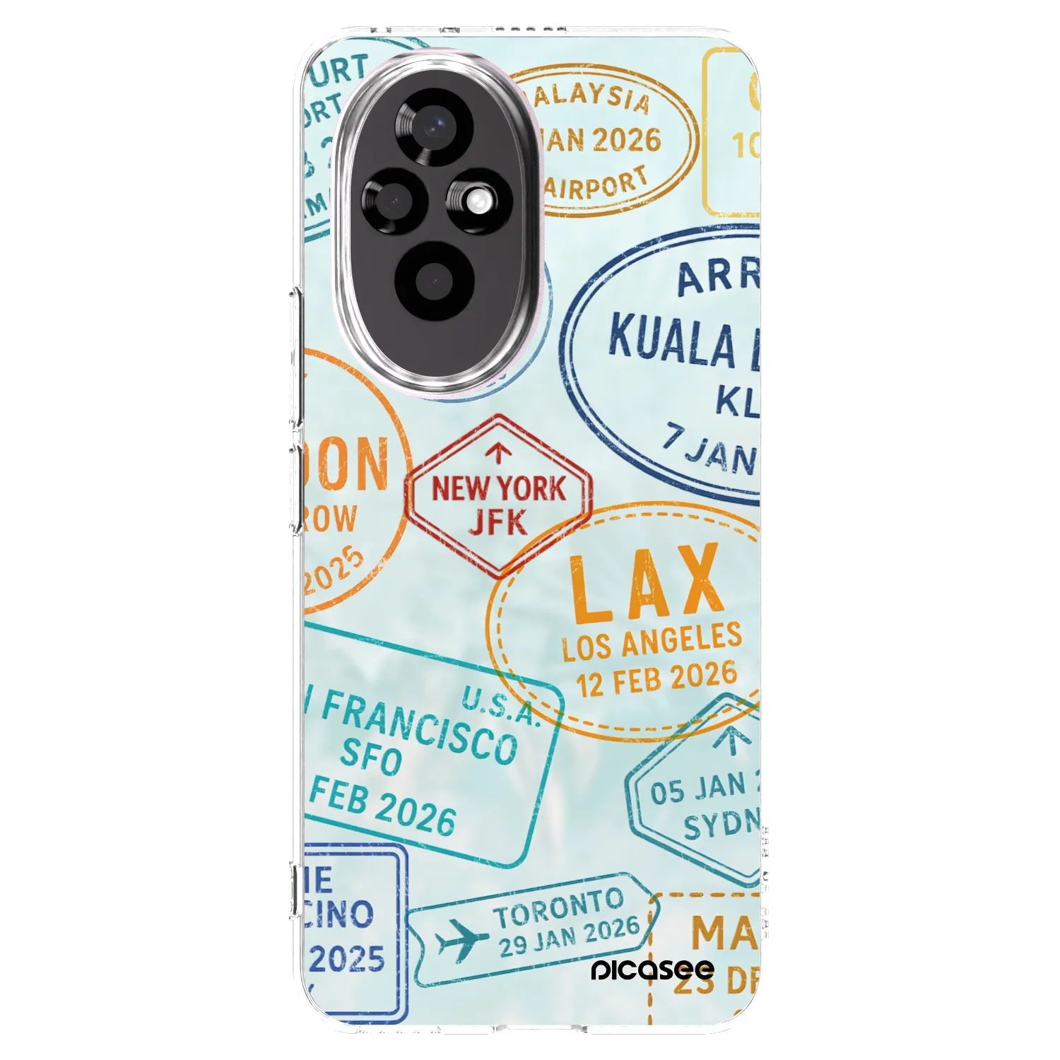 Picasee silikónový prehľadný obal pre Honor 200 Pro 5G - PASSPORT EDITION