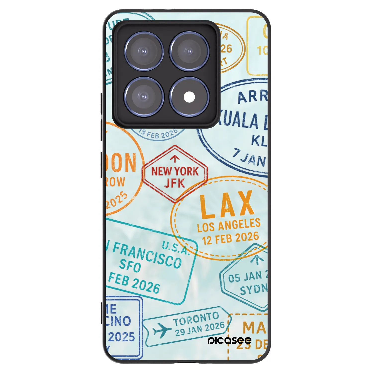 Picasee silikónový čierny obal pre Xiaomi 14T Pro - PASSPORT EDITION