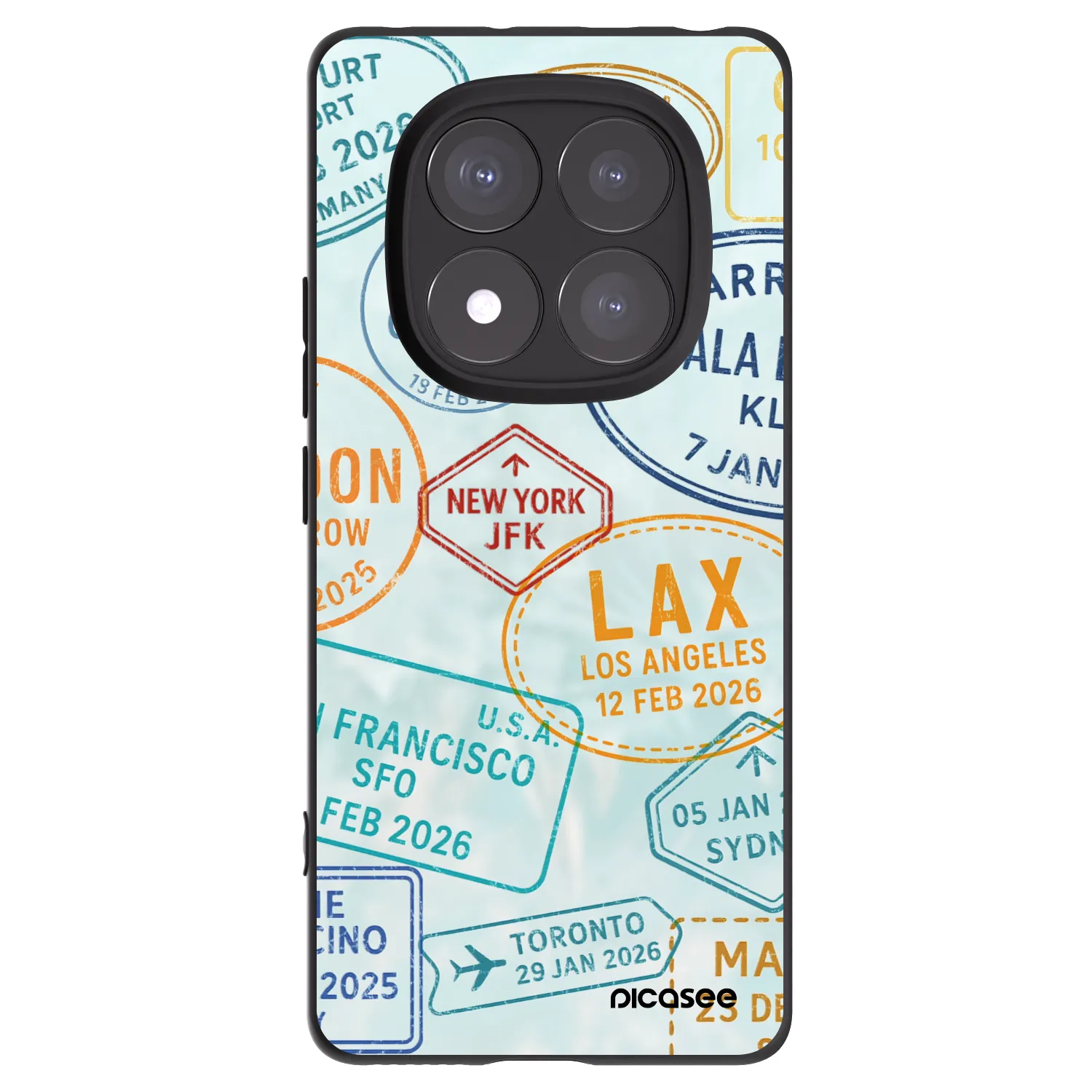 Silikónový čierny obal pre Xiaomi Redmi Note 14 Pro 5G - PASSPORT EDITION