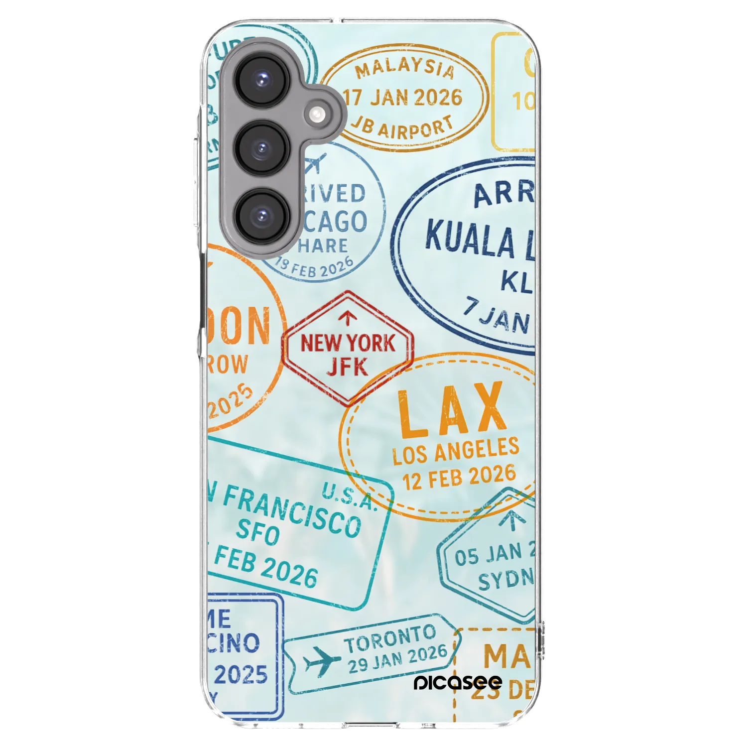 Picasee silikónový prehľadný obal pre Samsung Galaxy A16 5G - PASSPORT EDITION