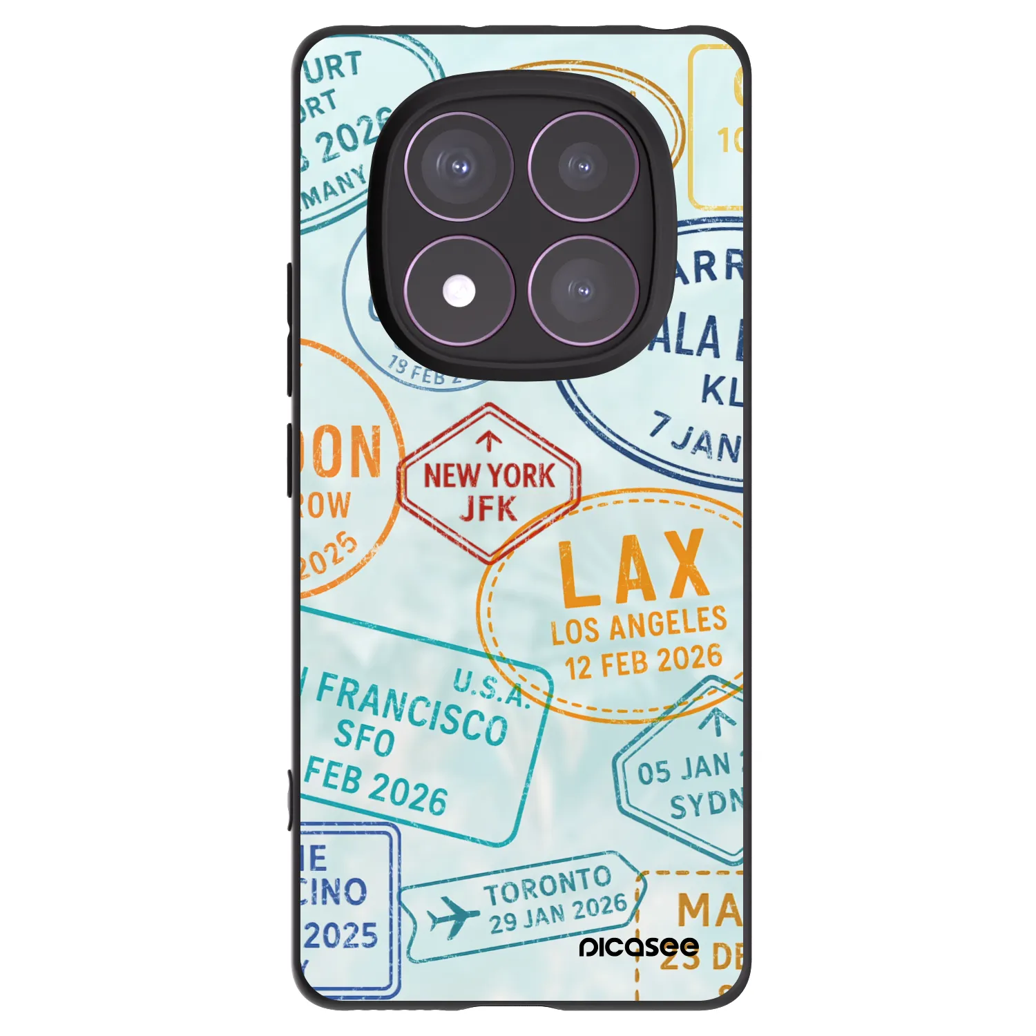 Silikónový čierny obal pre Xiaomi Redmi Note 14 Pro 4G - PASSPORT EDITION