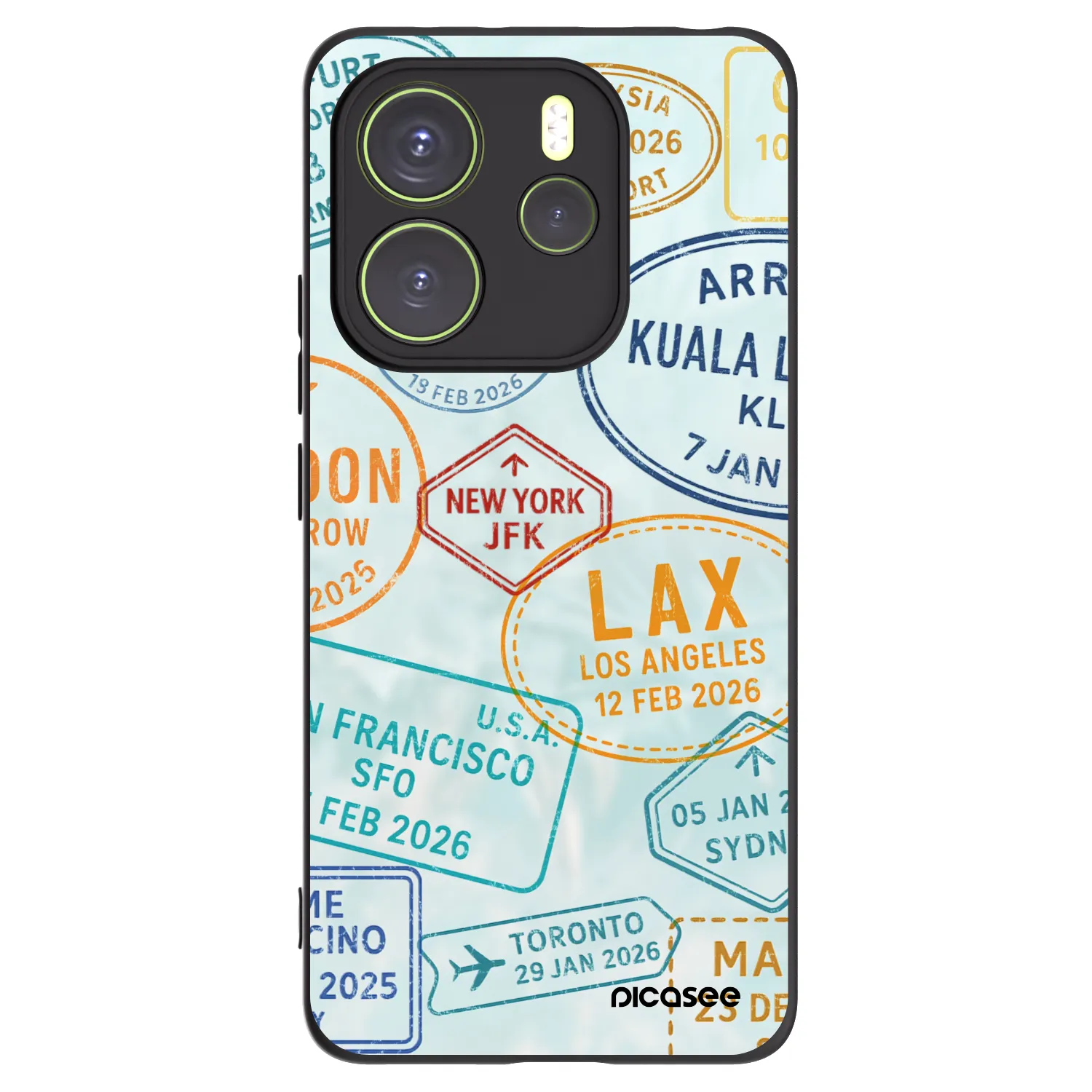 Silikónový čierny obal pre Xiaomi Redmi Note 14 4G - PASSPORT EDITION