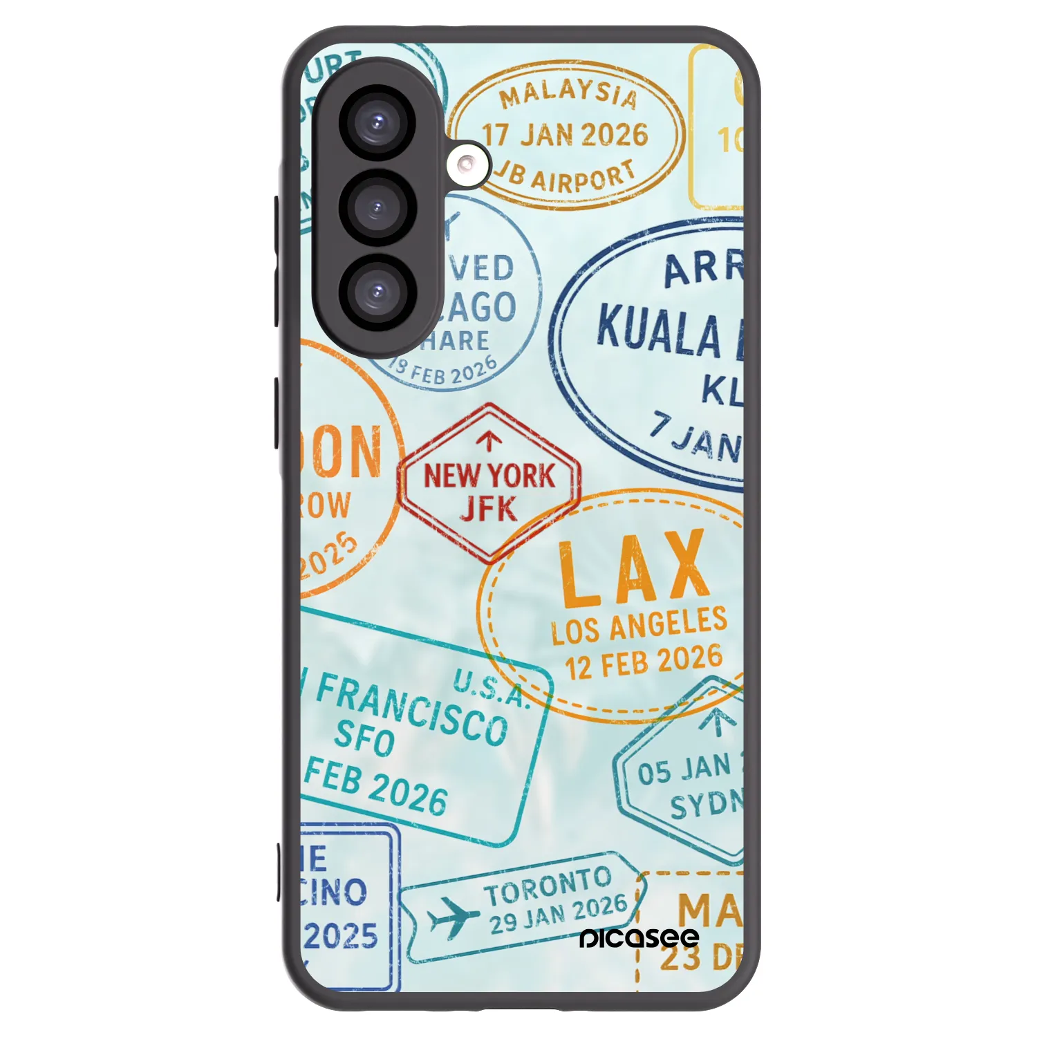 Picasee silikónový čierny obal pre Samsung Galaxy A26 5G A266B - PASSPORT EDITION