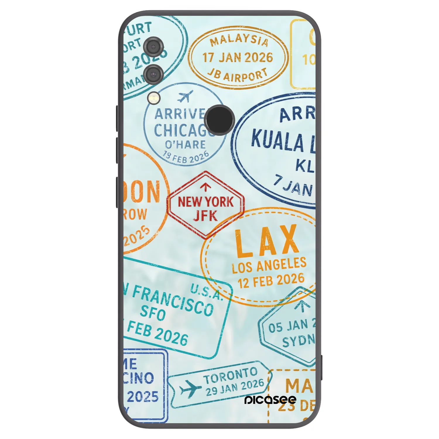 Picasee silikónový čierny obal pre Xiaomi Redmi Note 7 - PASSPORT EDITION