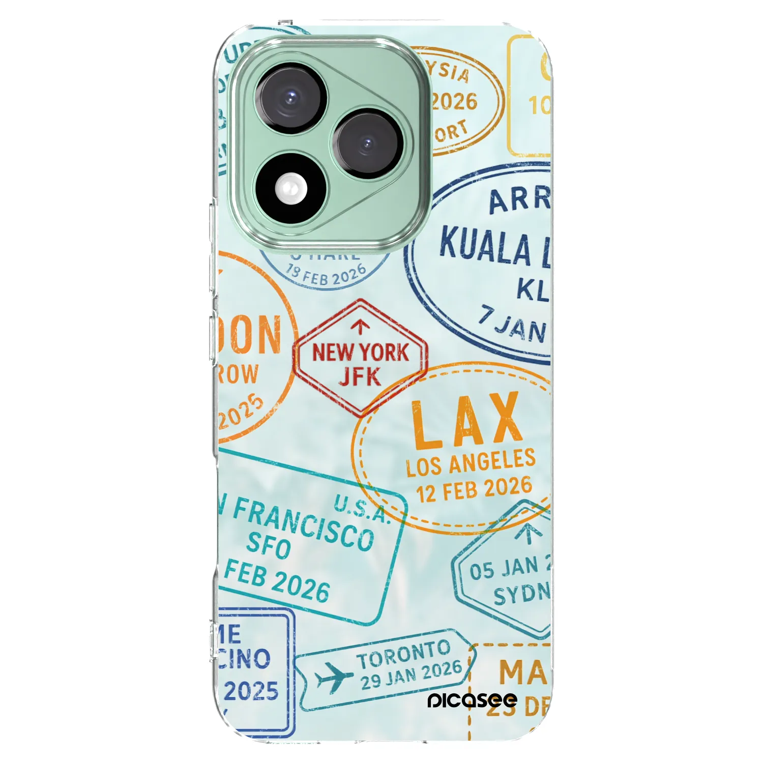 Picasee silikónový prehľadný obal pre Honor 400 Lite 5G - PASSPORT EDITION