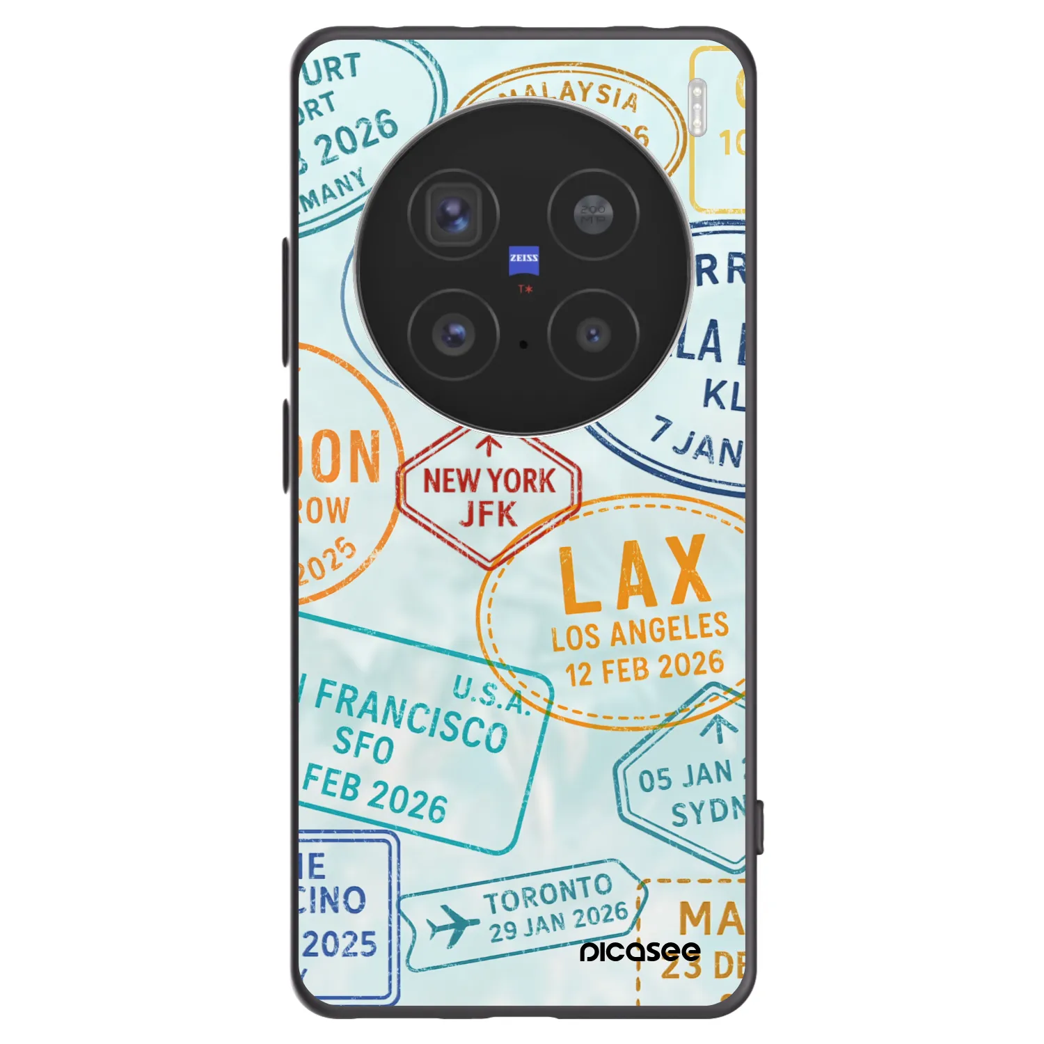 Picasee silikónový čierny obal pre Vivo X200 Pro - PASSPORT EDITION