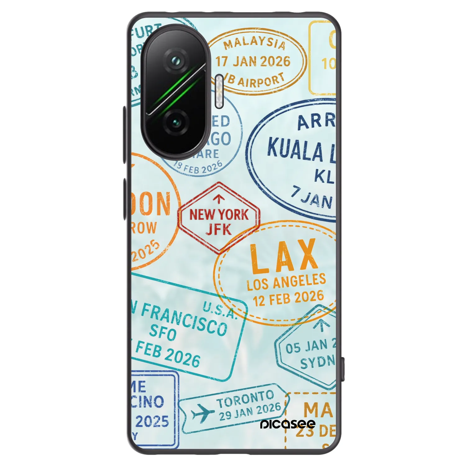 Silikónový čierny obal pre Xiaomi Poco F7 Pro 5G - PASSPORT EDITION