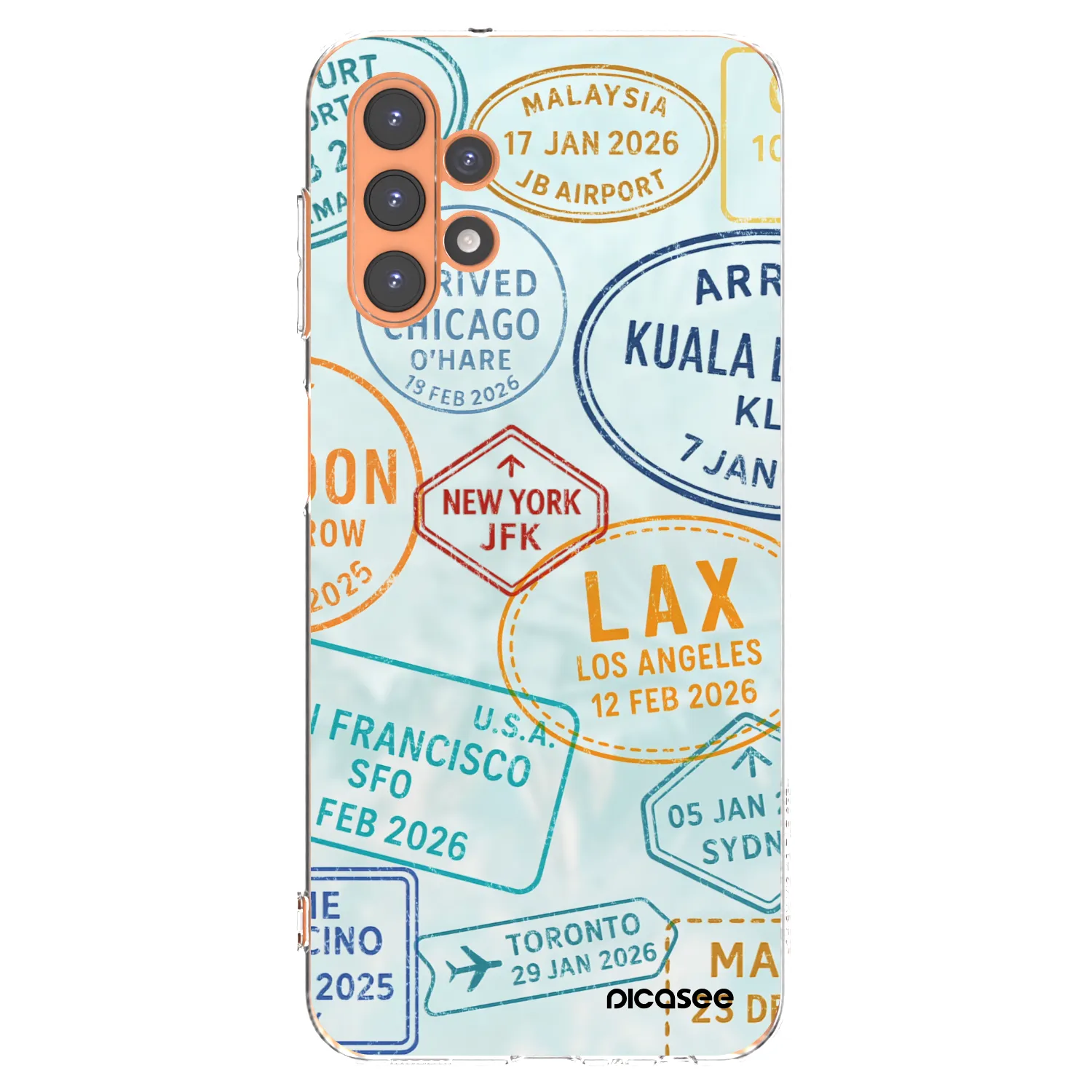 Picasee silikónový prehľadný obal pre Samsung Galaxy A13 5G - PASSPORT EDITION
