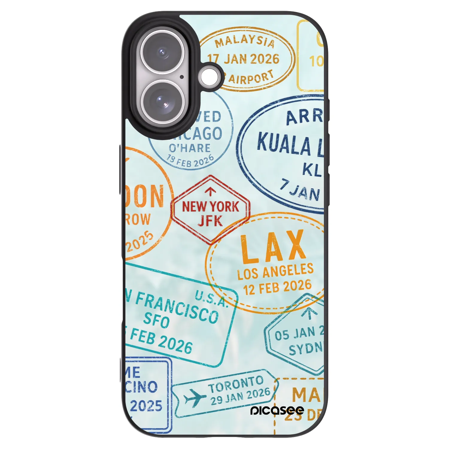 Picasee silikónový čierny obal pre Apple iPhone 17 - PASSPORT EDITION