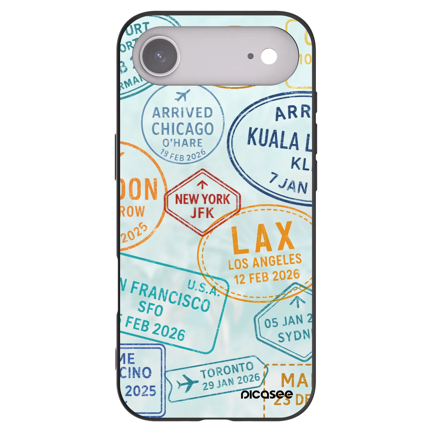 Picasee silikónový čierny obal pre Apple iPhone Air - PASSPORT EDITION