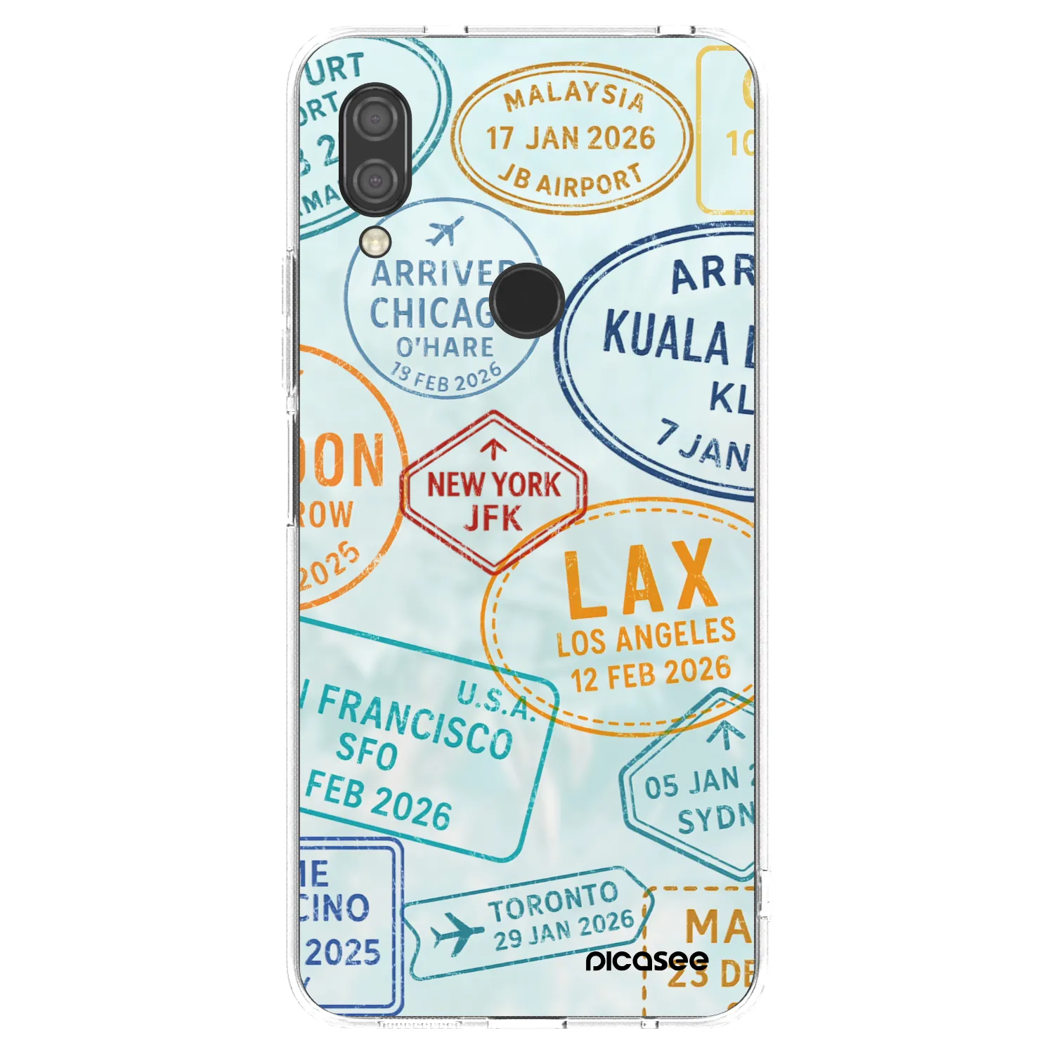 Picasee silikónový prehľadný obal pre Xiaomi Redmi 7 - PASSPORT EDITION