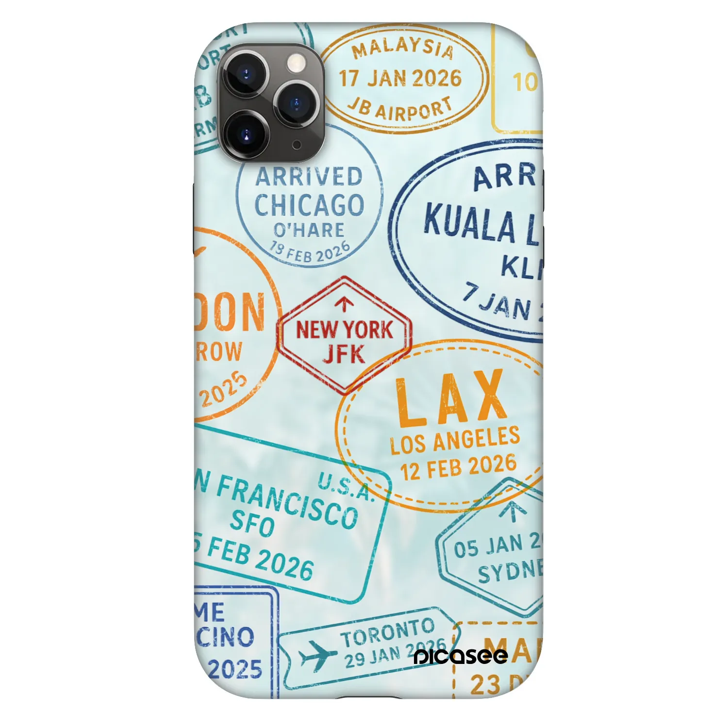 Picasee Fashion Case pre Apple iPhone 11 Pro Max - PASSPORT EDITION