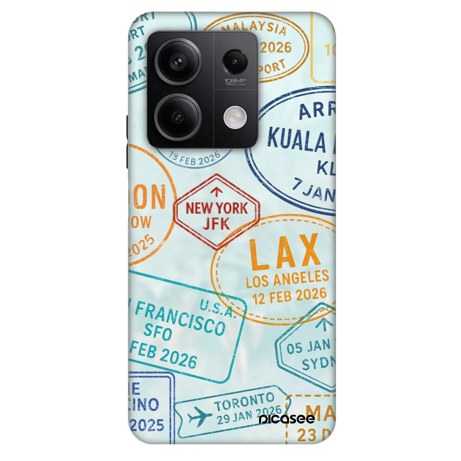Picasee Fashion Case pre Xiaomi Redmi Note 13 5G - PASSPORT EDITION