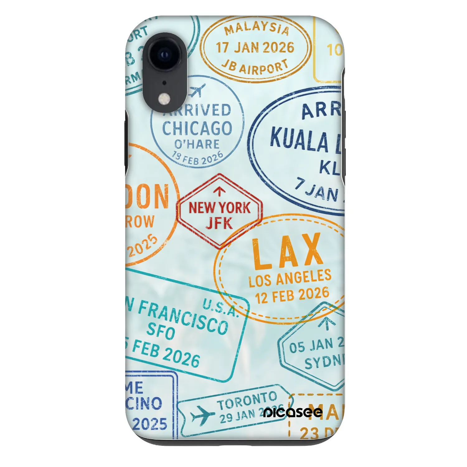 Picasee Fashion Case pre Apple iPhone XR - PASSPORT EDITION