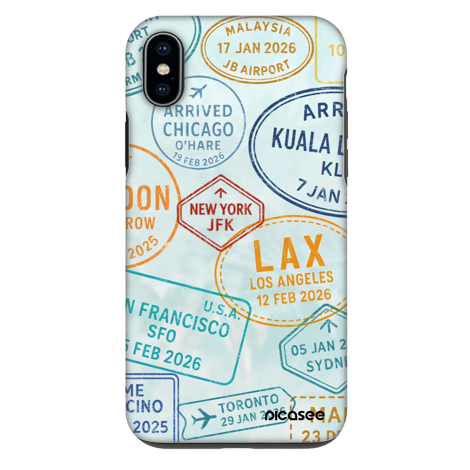 Picasee Fashion Case pre Apple iPhone XS Max - PASSPORT EDITION