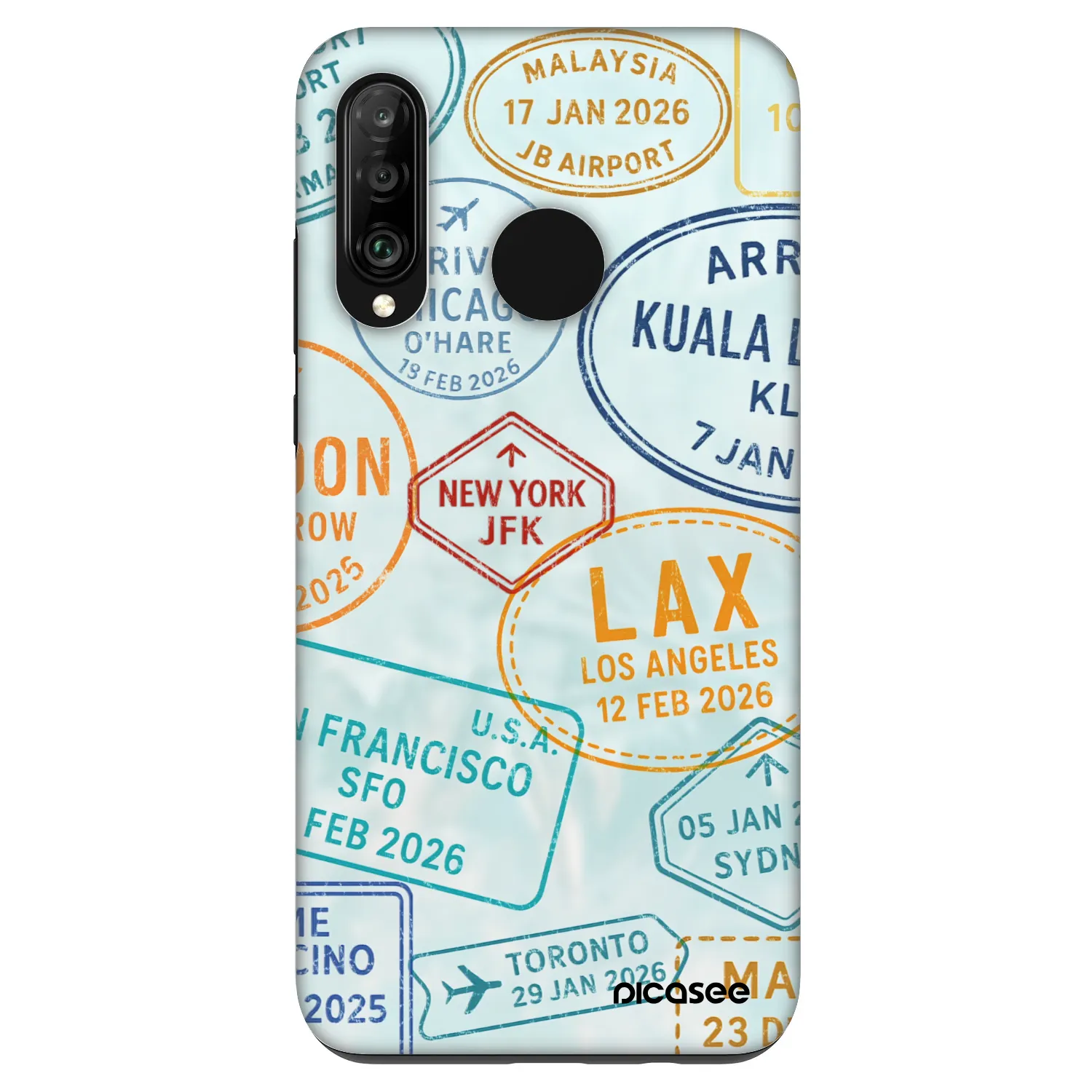 Picasee Fashion Case pre Huawei P30 Lite - PASSPORT EDITION