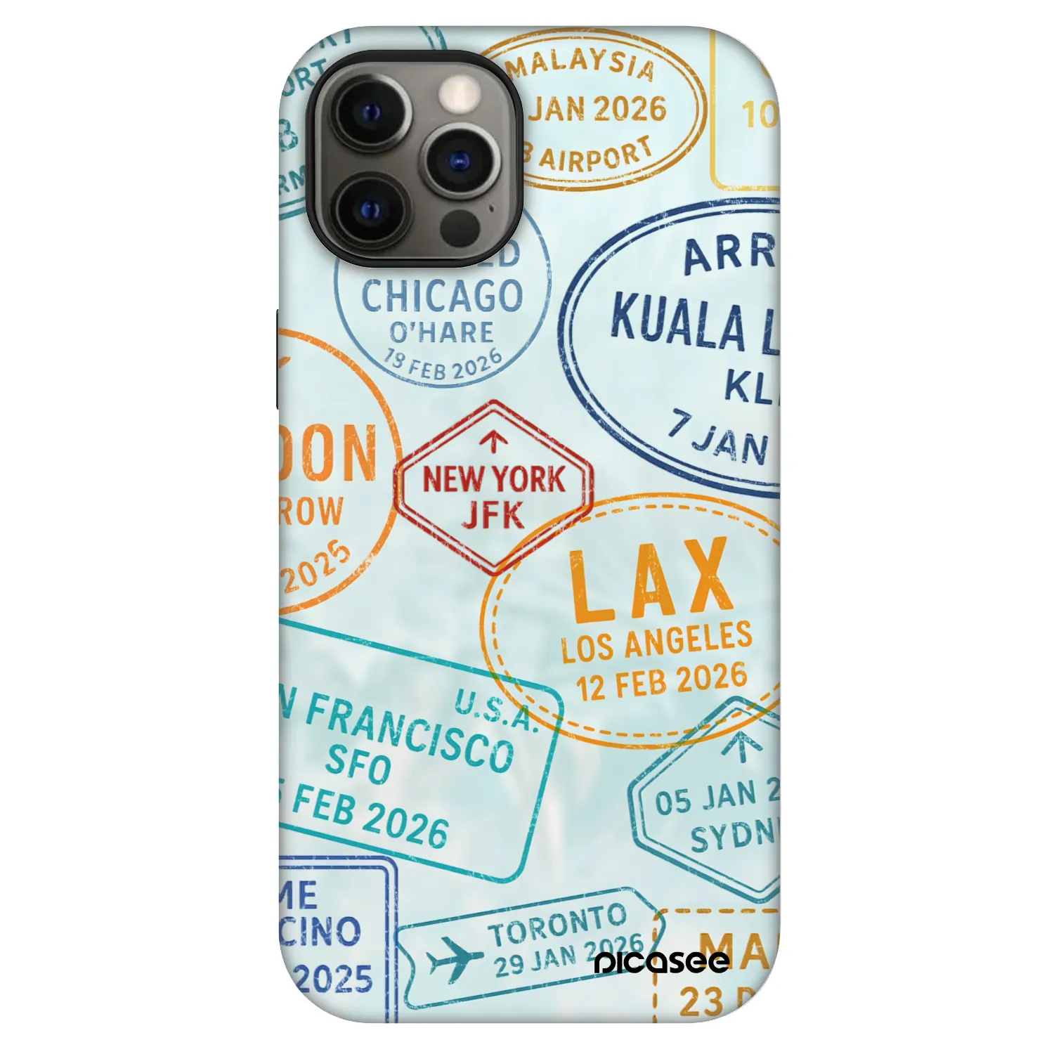 Picasee Fashion Case MagSafe pre Apple iPhone 12 - PASSPORT EDITION