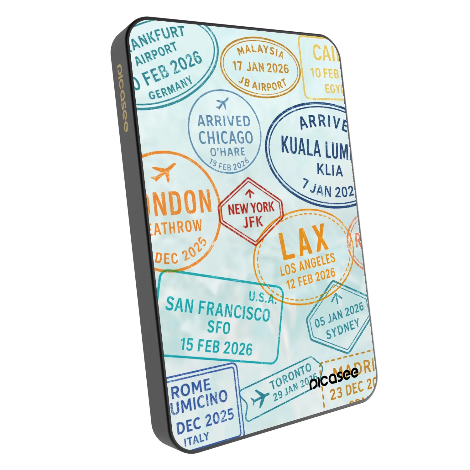 Picasee Powerbanka s MagSafe 5 000 mAh Šedá - PASSPORT EDITION