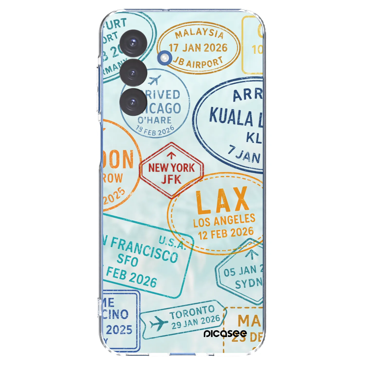 Picasee silikónový prehľadný obal pre Samsung Galaxy A17 5G - PASSPORT EDITION