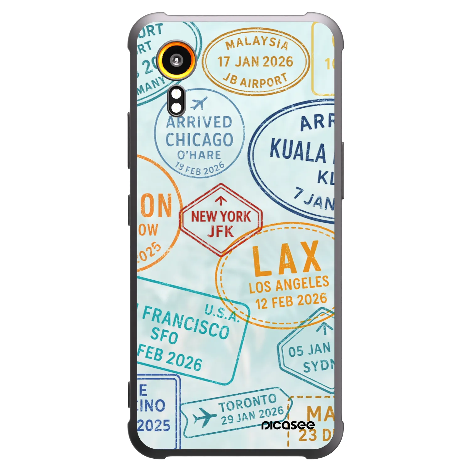 Picasee silikónový čierny obal pre Samsung Galaxy Xcover 7 - PASSPORT EDITION