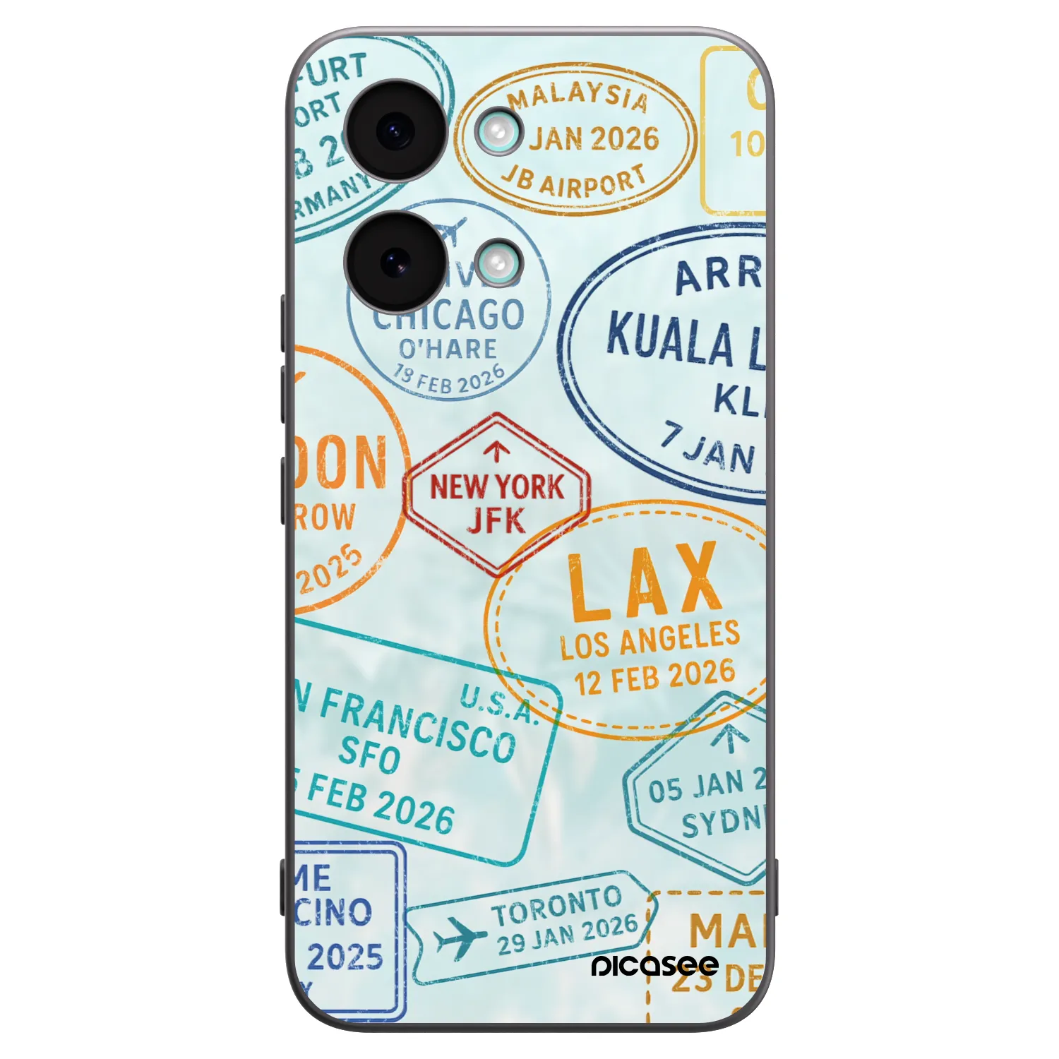 Picasee silikónový čierny obal pre Xiaomi Poco X8 Pro Max - PASSPORT EDITION