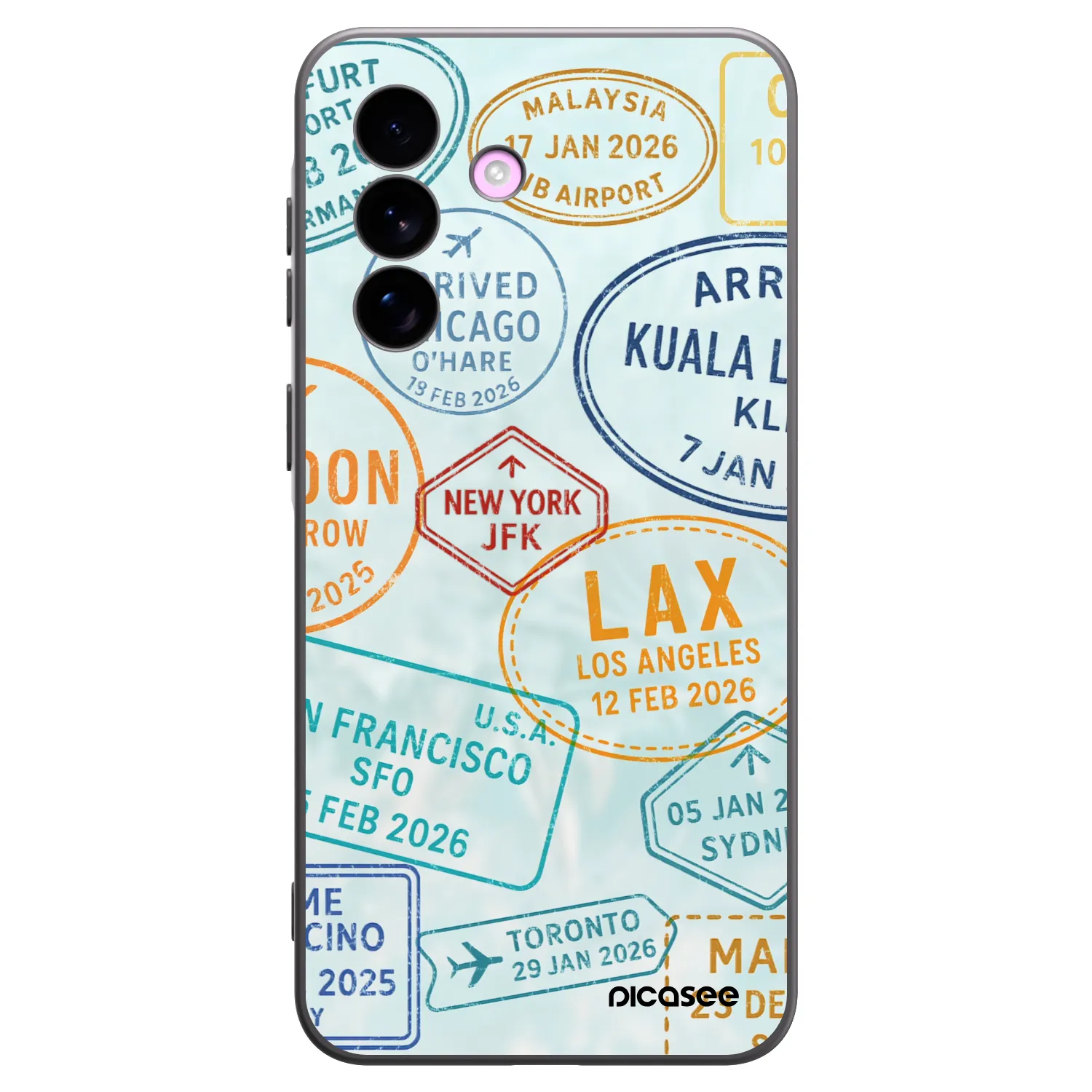 Picasee silikónový čierny obal pre Samsung Galaxy A57 5G - PASSPORT EDITION