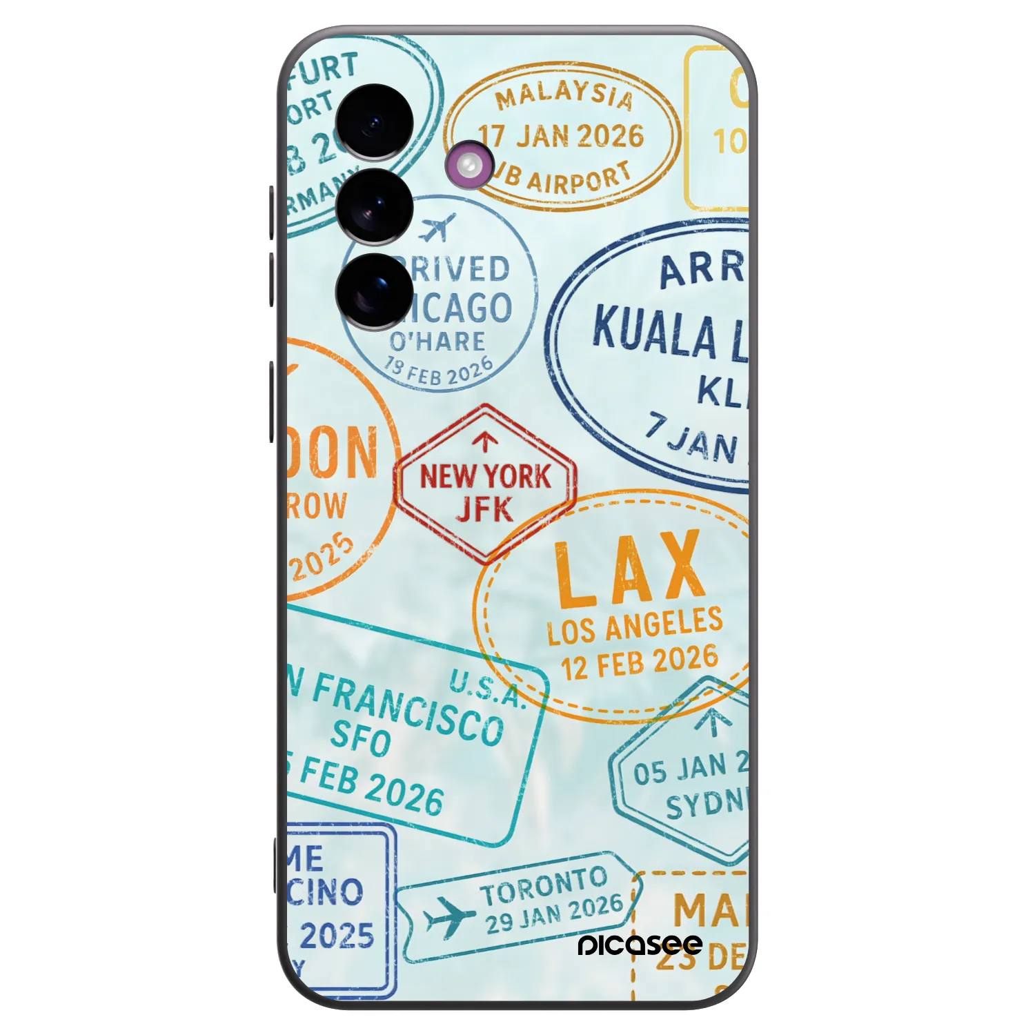 Picasee silikónový čierny obal pre Samsung Galaxy A37 - PASSPORT EDITION