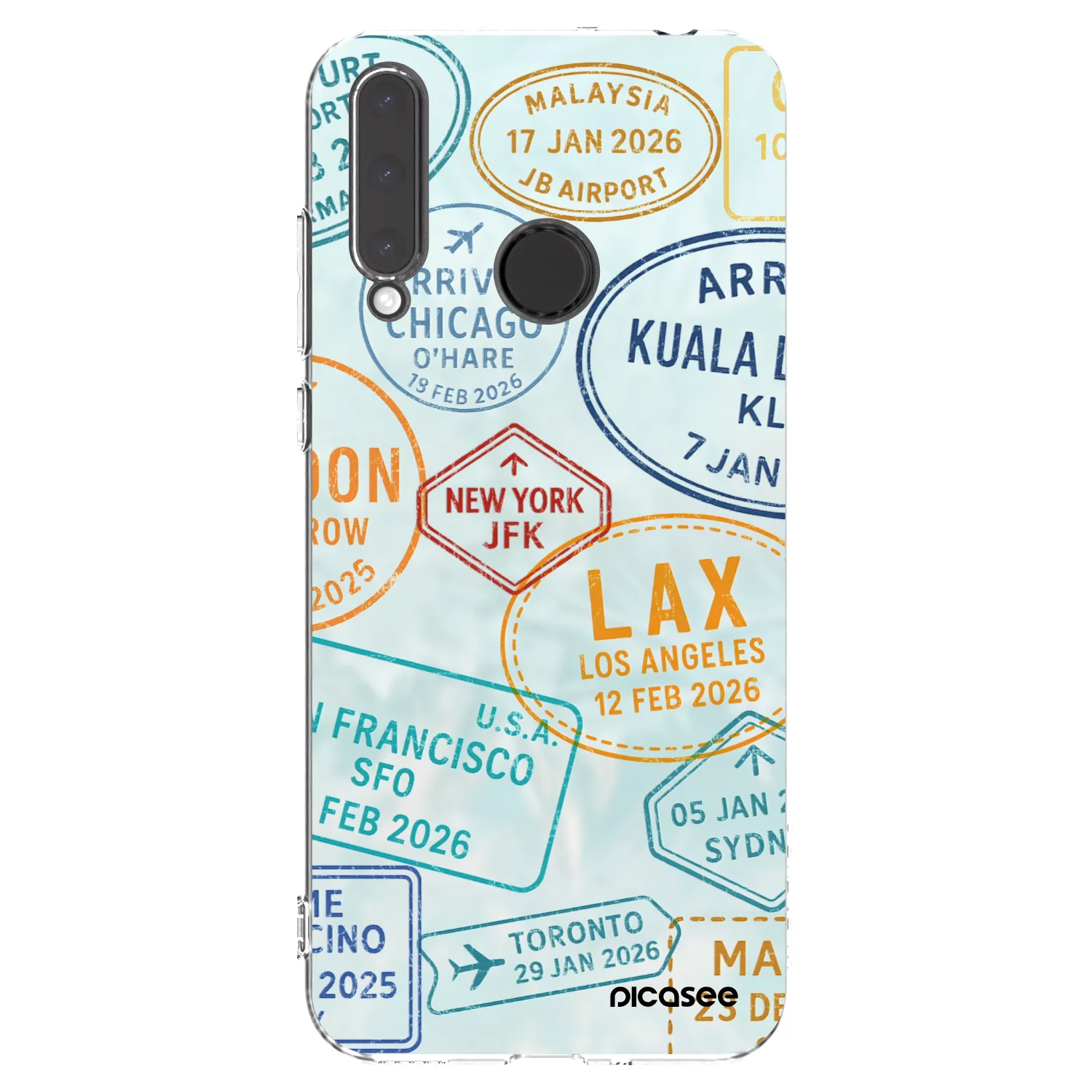 Picasee silikónový prehľadný obal pre Honor 20 Lite - PASSPORT EDITION