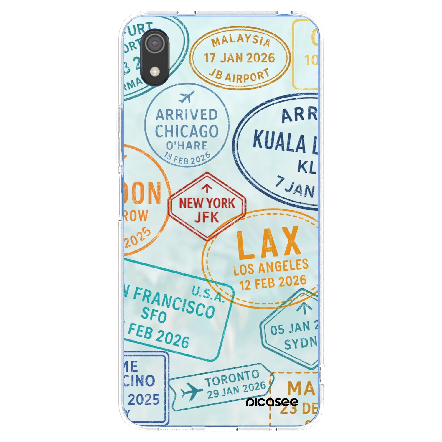 Picasee silikónový prehľadný obal pre Xiaomi Redmi 7A - PASSPORT EDITION