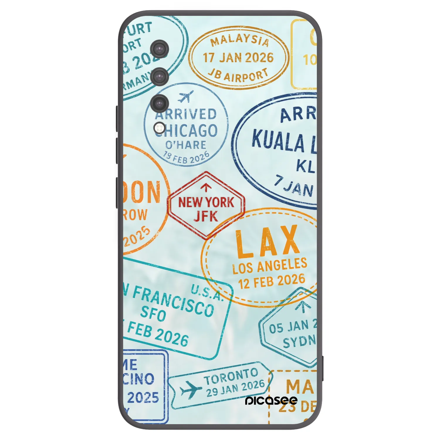Picasee silikónový čierny obal pre Xiaomi Mi 9 Lite - PASSPORT EDITION