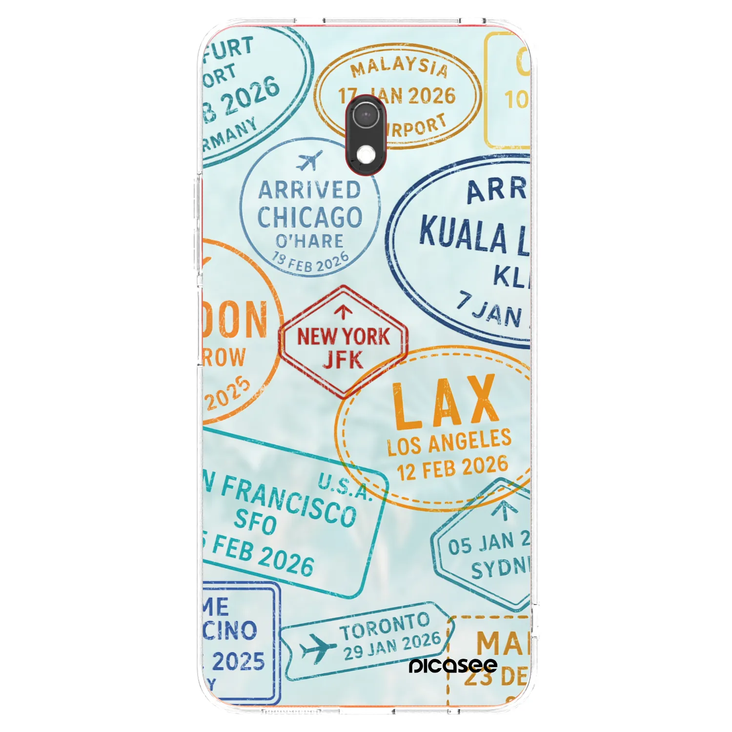 Picasee silikónový prehľadný obal pre Xiaomi Redmi 8A - PASSPORT EDITION