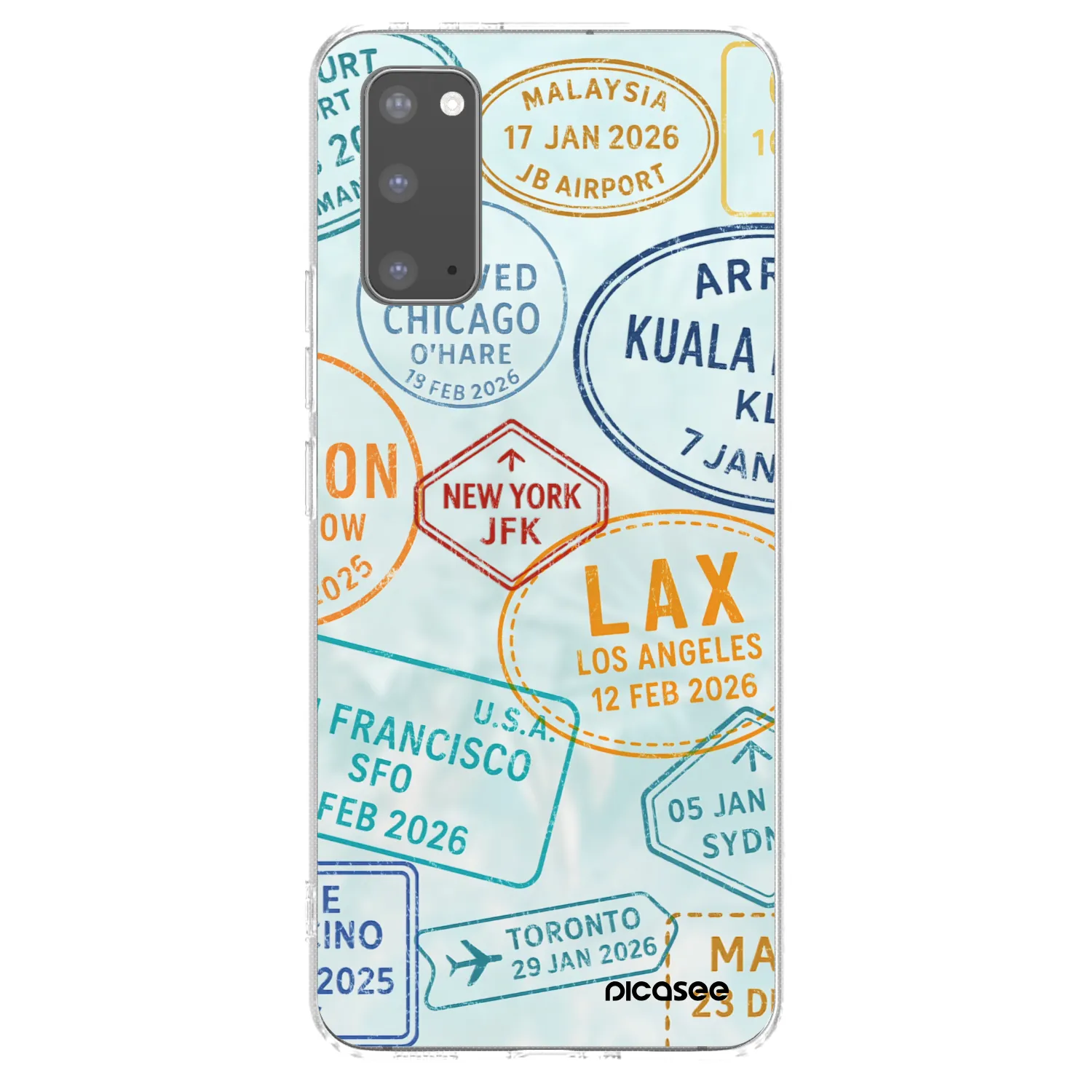 Picasee silikónový prehľadný obal pre Samsung Galaxy S20 G980F - PASSPORT EDITION
