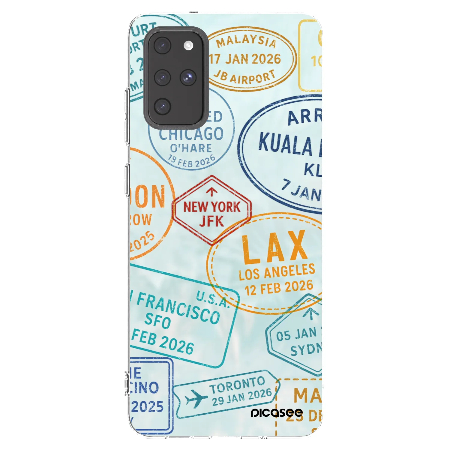 Picasee silikónový prehľadný obal pre Samsung Galaxy S20+ G985F - PASSPORT EDITION