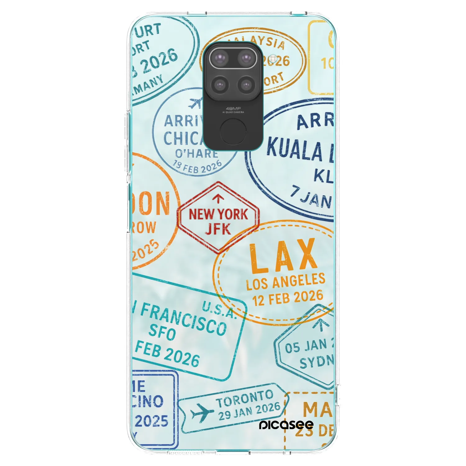 Picasee silikónový čierny obal pre Xiaomi Redmi Note 9 - PASSPORT EDITION