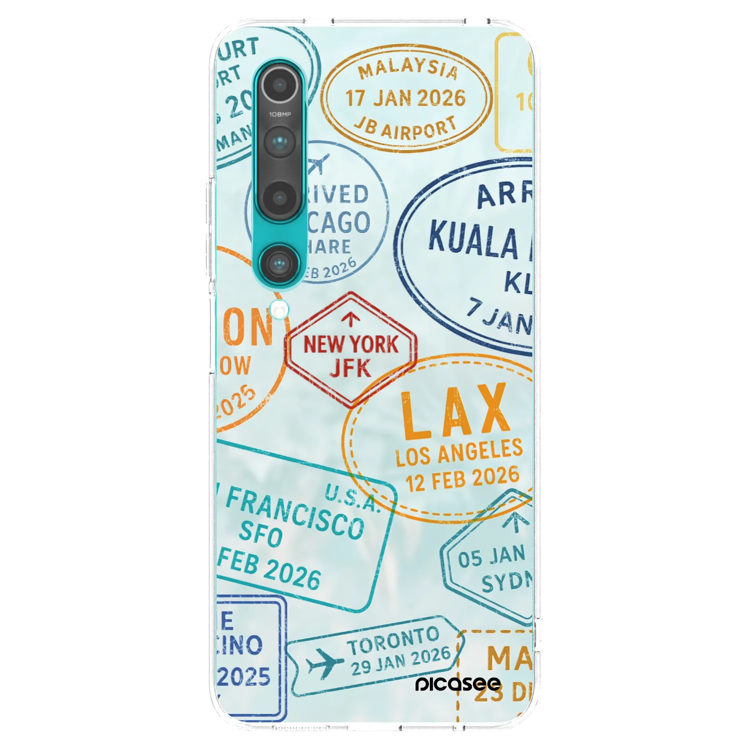 Picasee silikónový prehľadný obal pre Xiaomi Mi 10 - PASSPORT EDITION
