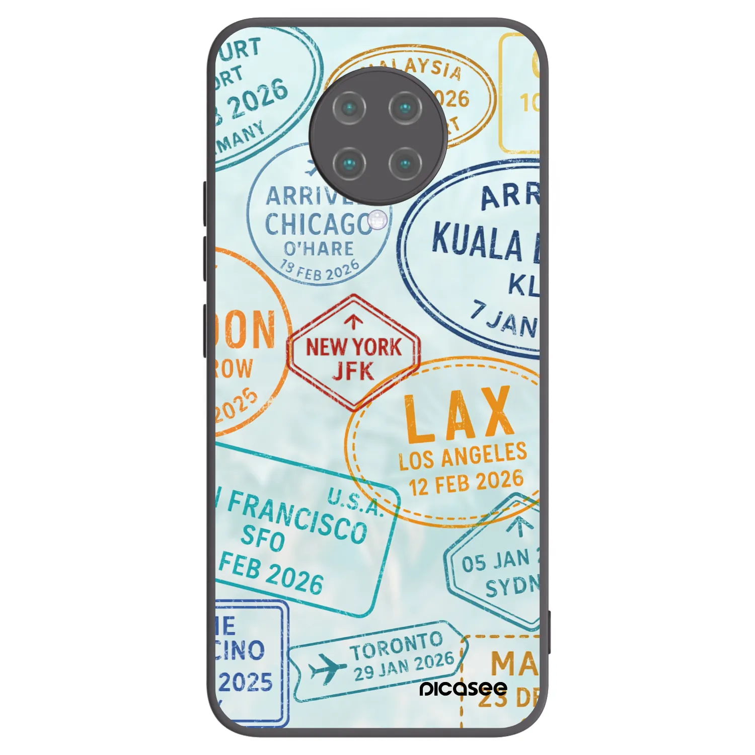 Picasee silikónový čierny obal pre Xiaomi Poco F2 Pro - PASSPORT EDITION