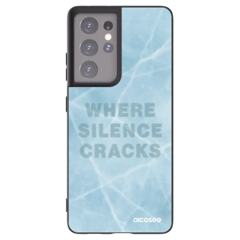 Picasee silikónový čierny obal pre Samsung Galaxy S21 Ultra 5G G998B - SILENCE