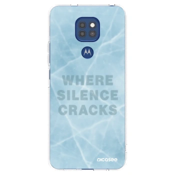 Picasee silikónový prehľadný obal pre Motorola Moto G9 Play - SILENCE