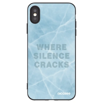 Picasee silikónový čierny obal pre Apple iPhone XS Max - SILENCE