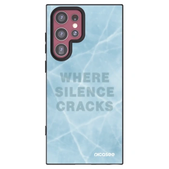 Picasee silikónový čierny obal pre Samsung Galaxy S22 Ultra 5G - SILENCE