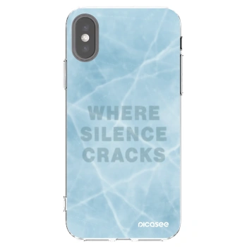 Picasee silikónový prehľadný obal pre Apple iPhone X/XS - SILENCE