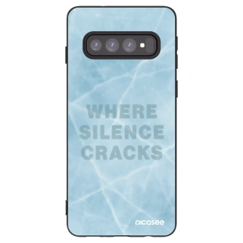 Picasee silikónový čierny obal pre Samsung Galaxy S10 G973 - SILENCE