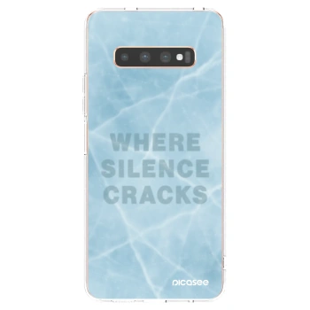 Picasee silikónový prehľadný obal pre Samsung Galaxy S10 Plus G975 - SILENCE