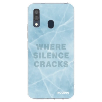 Picasee silikónový prehľadný obal pre Samsung Galaxy A40 A405F - SILENCE