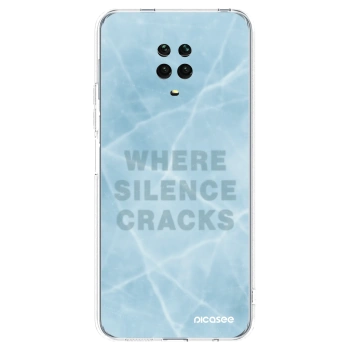 Picasee silikónový prehľadný obal pre Xiaomi Redmi Note 9 Pro - SILENCE
