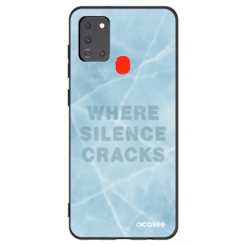 Picasee silikónový čierny obal pre Samsung Galaxy A21s - SILENCE