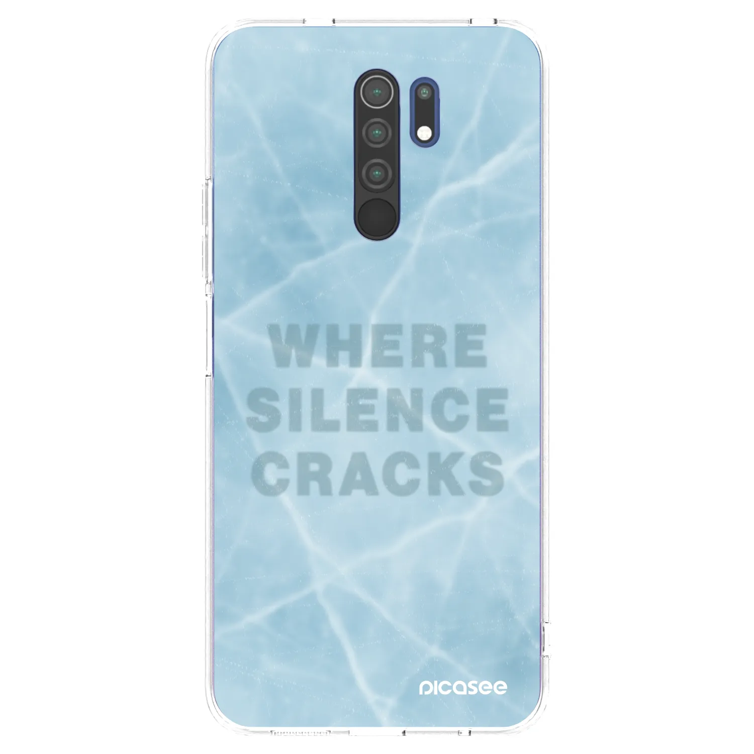 Picasee silikónový prehľadný obal pre Xiaomi Redmi 9 - SILENCE