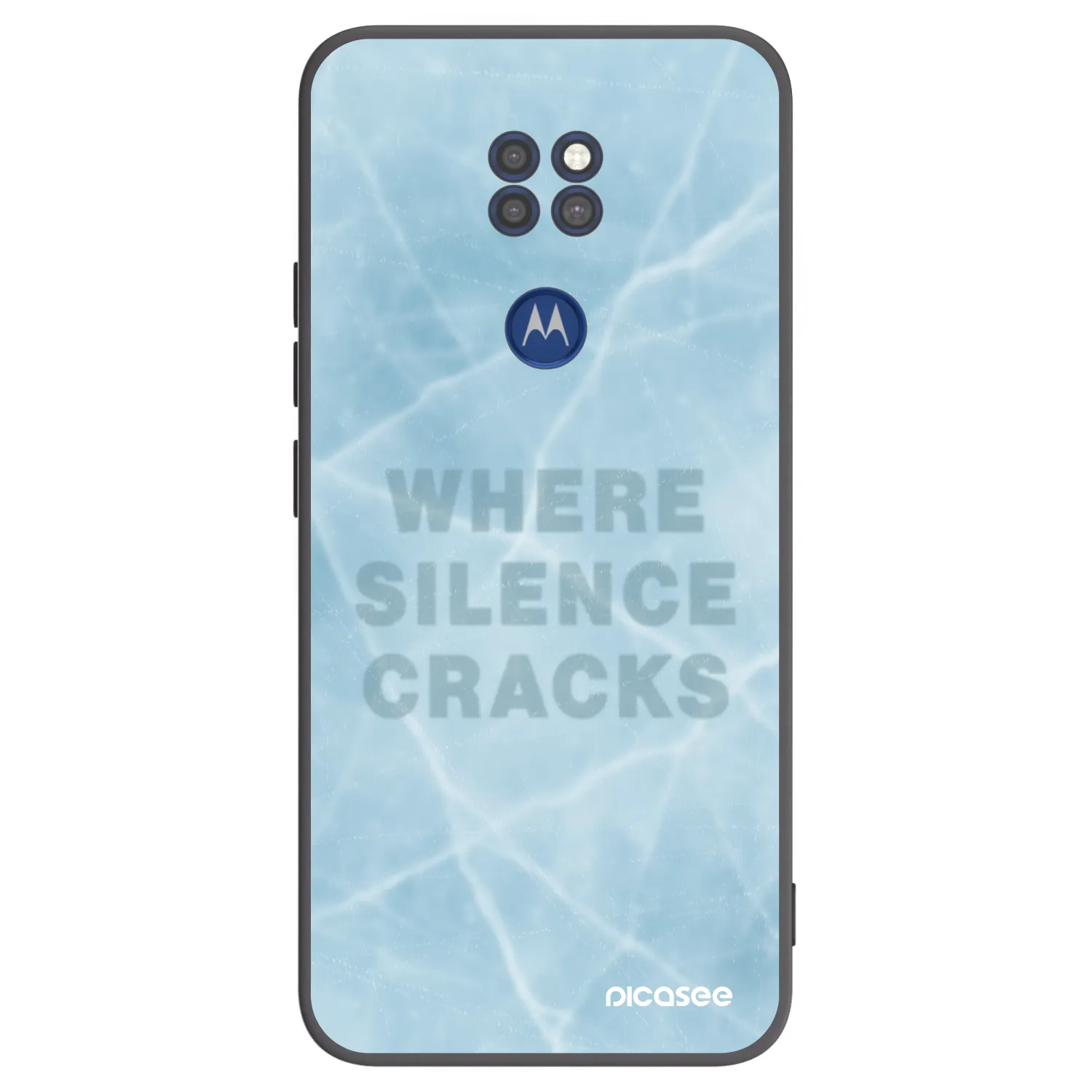 Picasee silikónový čierny obal pre Motorola Moto G9 Play - SILENCE